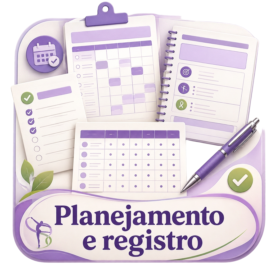 Planejamento, checklist e mapa de progressão por aparelho